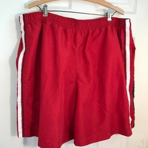 Saddlebred  Swim Trunks size XXLarge Lined  Red Nylon 40-46 7'' INSEAM